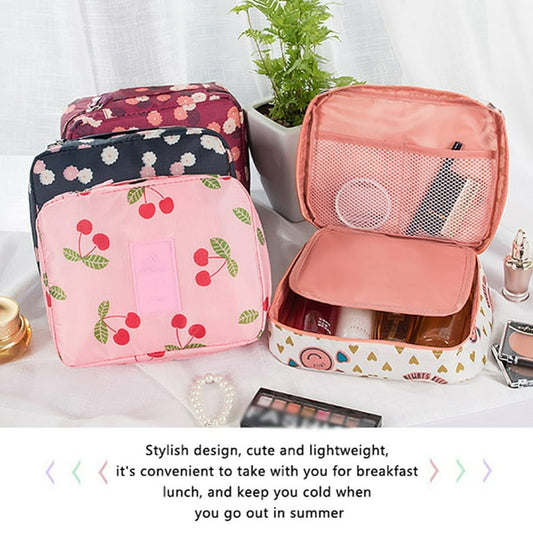 Restock Toiletry Bag Multifunction Cosmetic Bag Portable Makeup Pouch Waterproof Travel Organizer Bag for Women Girls   Random Desing And Random Colors